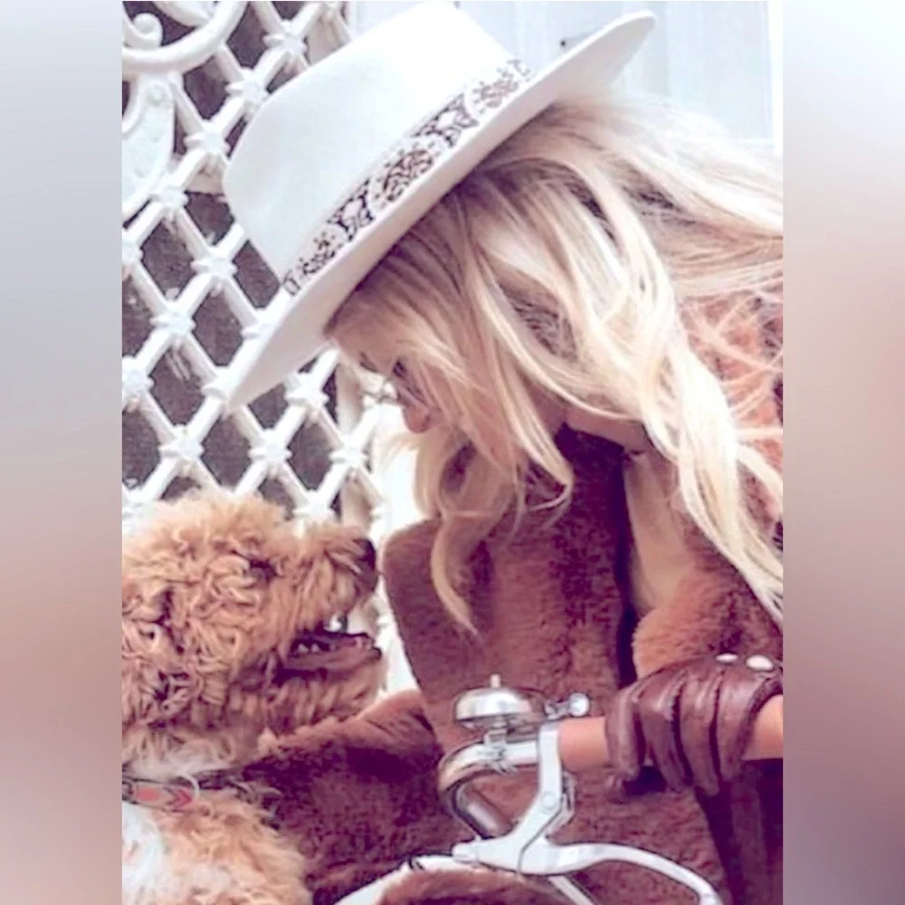 NEW Lack of Color The Beverly Fedora Hat in Ivory - Picture 8 of 11